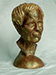 faux bronze bust portrait of mjt